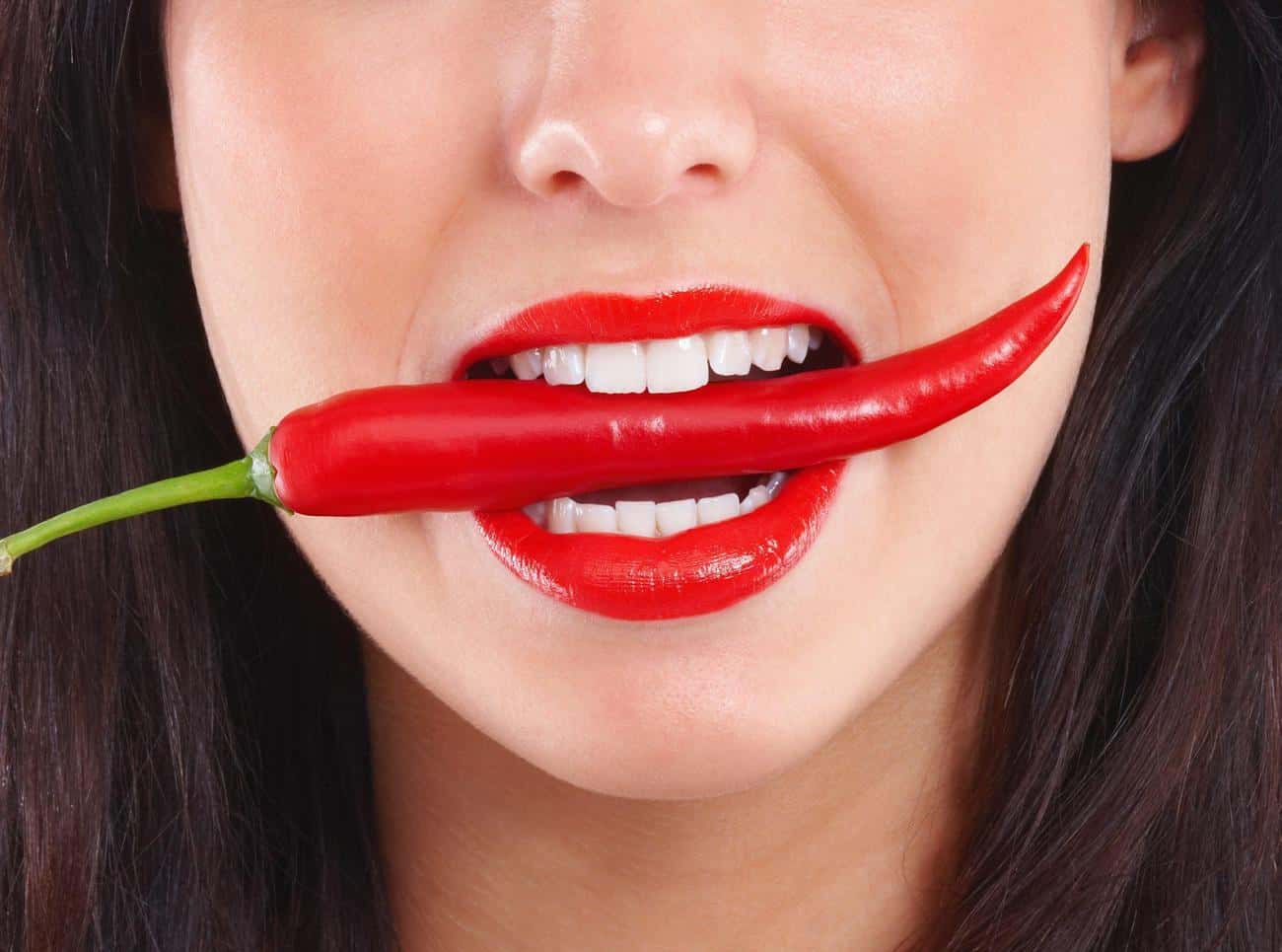 Close-up of a smile with immediate whitening results after treatment Watford